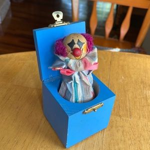 Vintage Liberty of London Clown Doll - Jack in box in good condition for vintage
